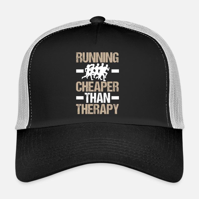 Cheaper Than Therapy Jogging Running Trucker Cap