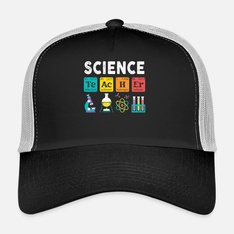 Professeur de sciences Chimie Biologie Professeur de physique Casquette trucker 
