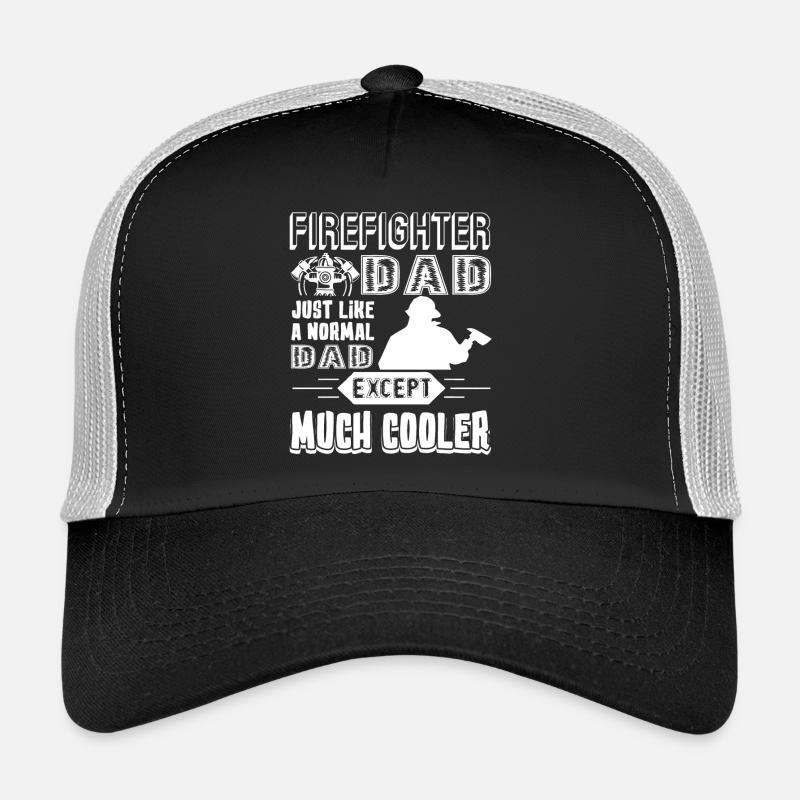 Firefighter Firefighter Dad Cooler Trucker Cap