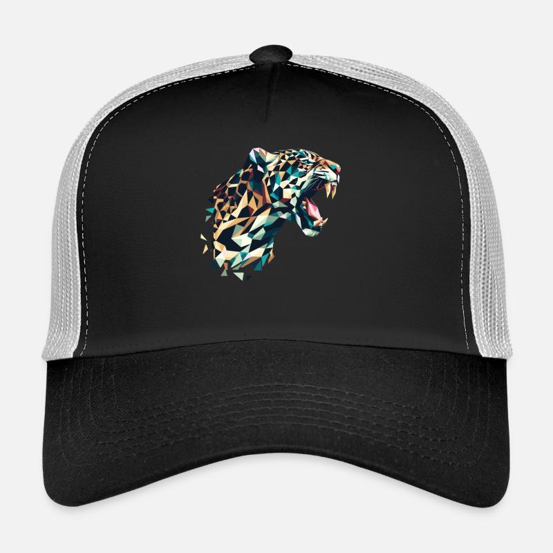 Polygone léopard Casquette trucker 