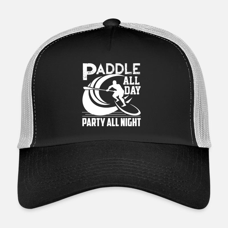 Paddleboarding All Day Party All Night Trucker Cap