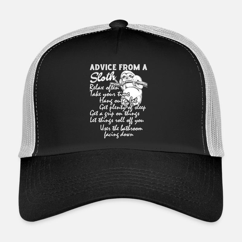 Advice From A Sloth Trucker Cap