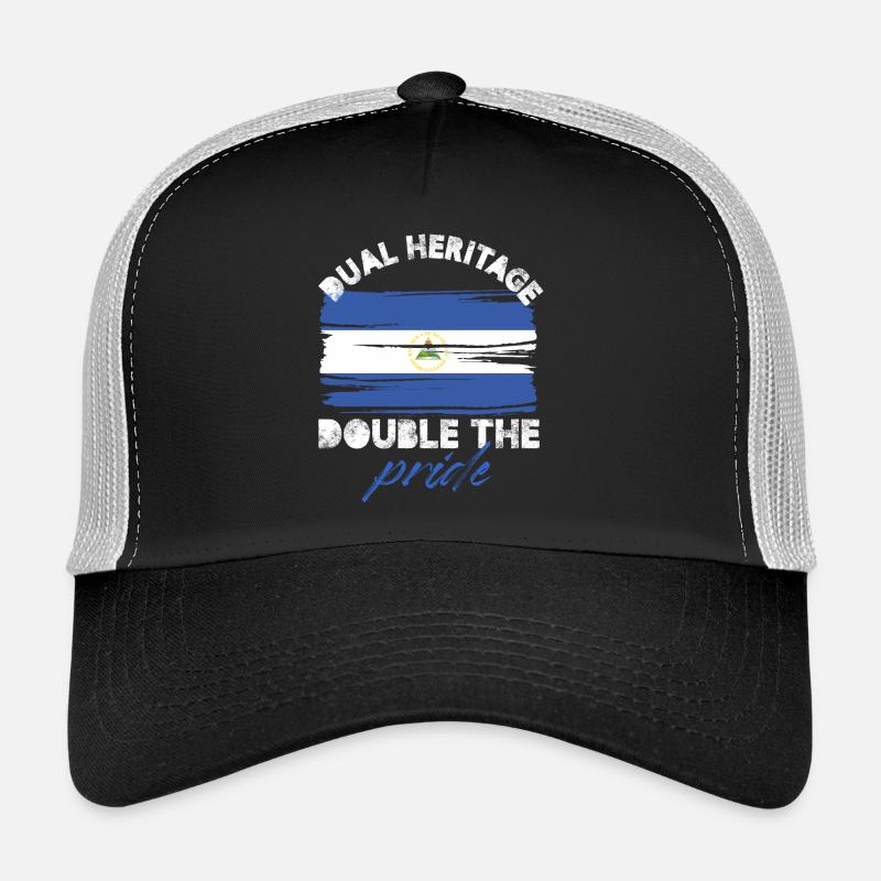 dual heritage double the pride Design Trucker Cap