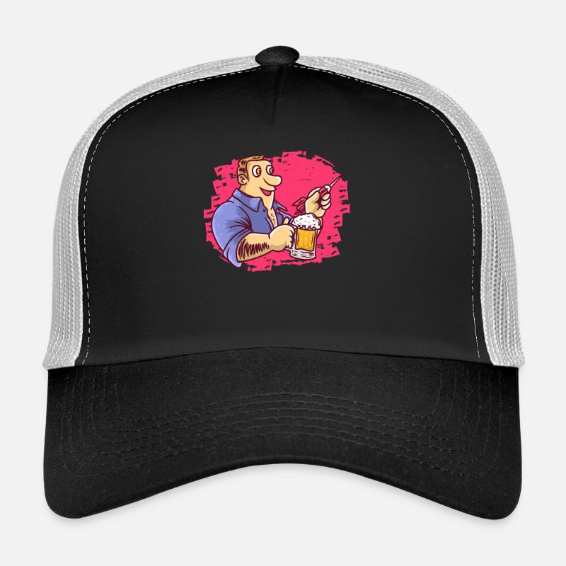 Darting Dartist Darter Bier Und Dart Trucker Cap