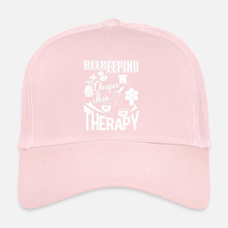 Beekeeping Cheaper Than Therapy Trucker Cap
