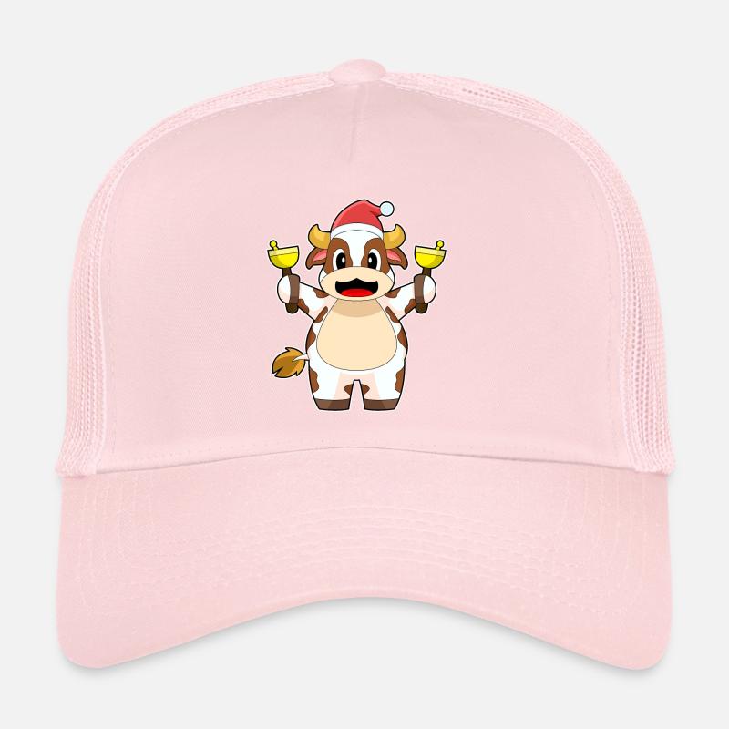Cloches de Noël Vache Noël Casquette trucker 