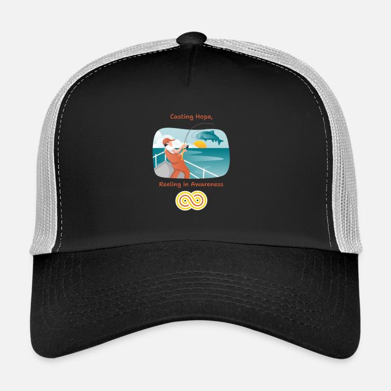 Casting Hope Reeling in Awareness Trucker Cap
