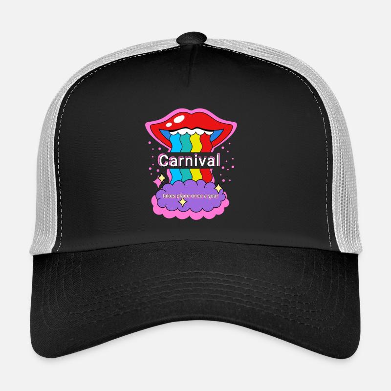Couleurs arc-en-ciel du carnaval Casquette trucker 