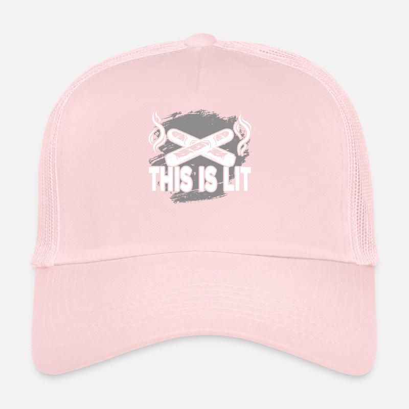Cigar Smoking This Is Cigar Lit Trucker Cap