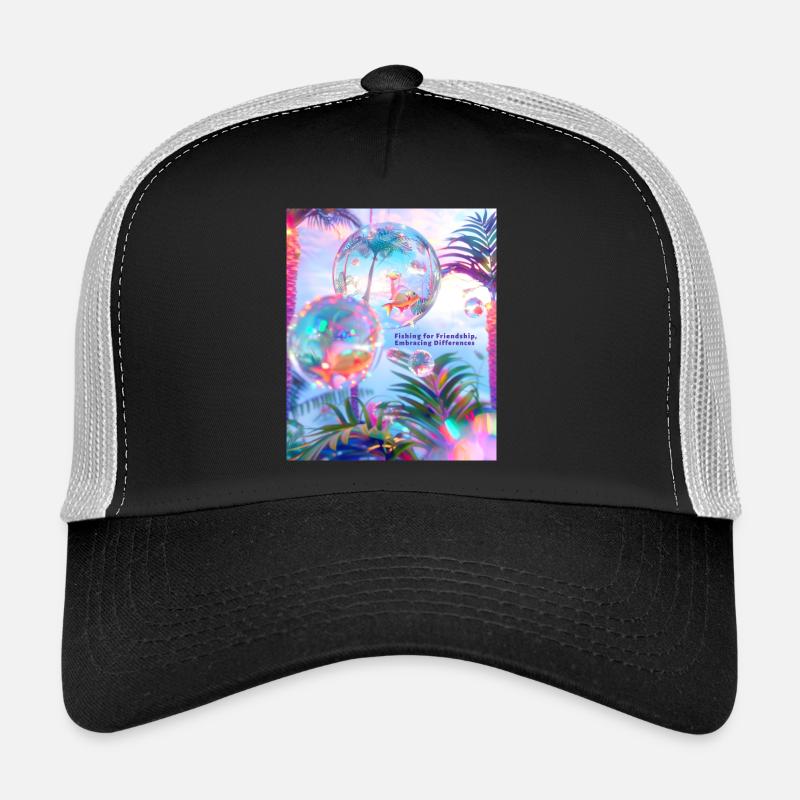 Pêcher l’amitié Accepter les différences Casquette trucker 