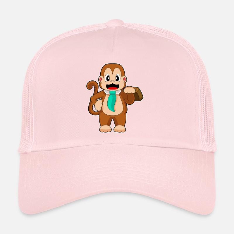 Monkey Entrepreneur Briefcase Trucker Cap