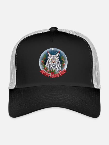 Luchs (Merry Christmas) - Trucker Cap - Schwarz/Steingrau