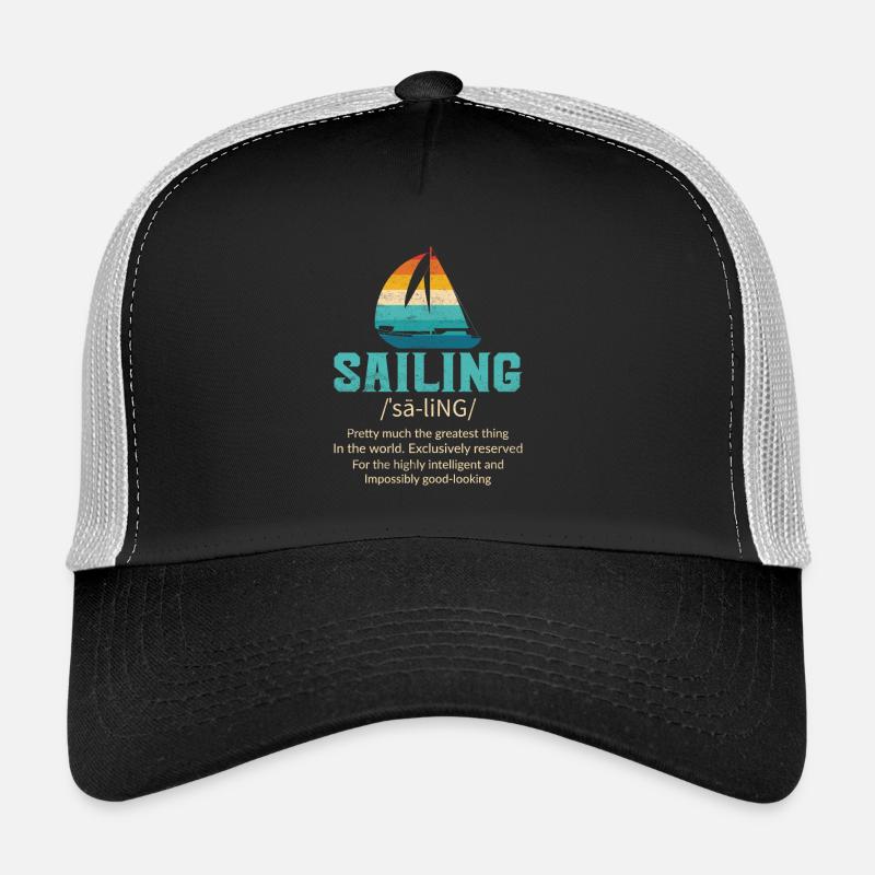 Sailing Boat Sailor - Trucker Cap - black/stone grey