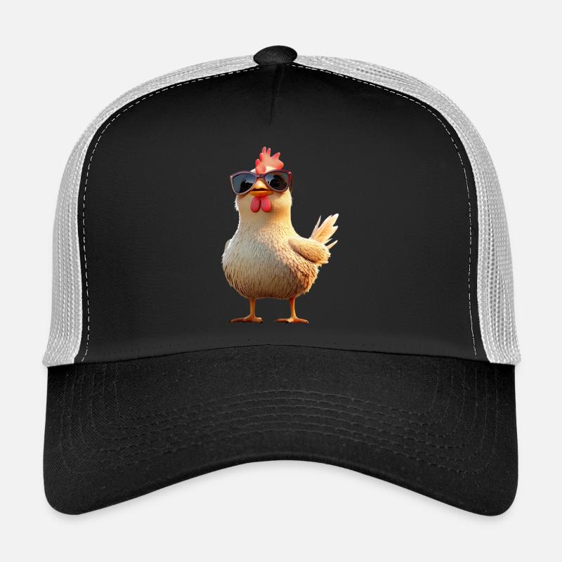 Poulet Poulet Poule Ferme Fermier Poulets mignons Casquette trucker 