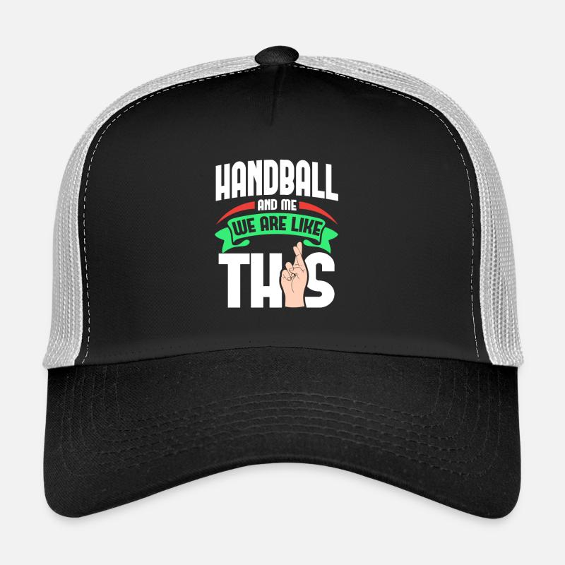 Handball Me Are Like - Trucker Cap - Schwarz/Steingrau