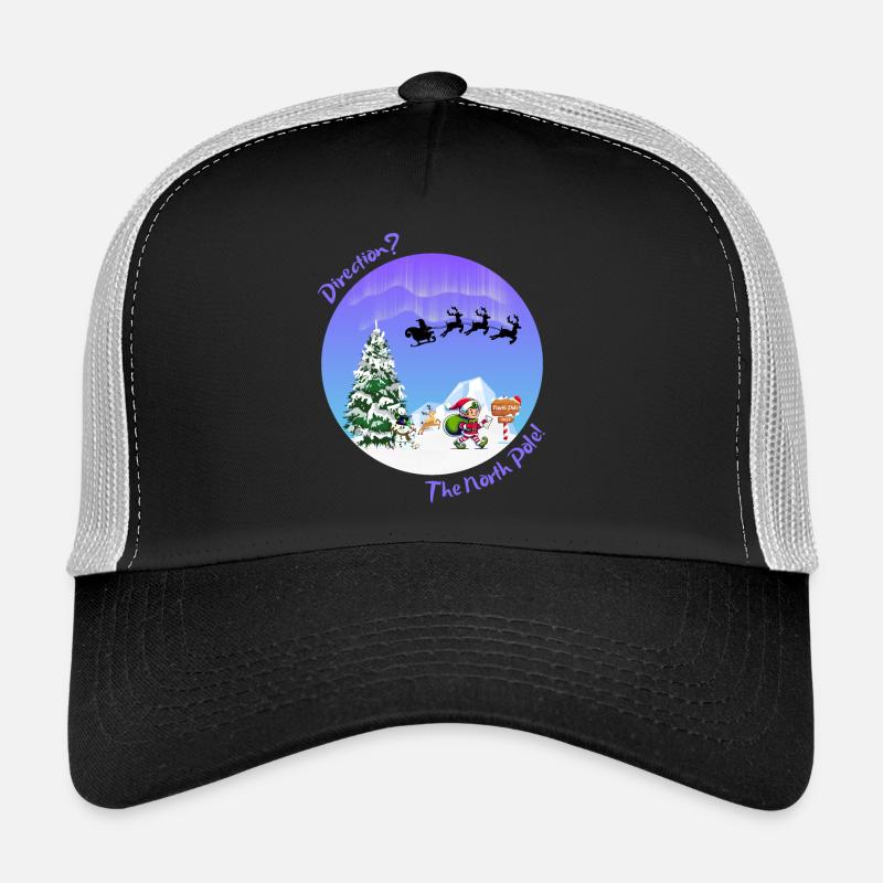 Courrier de Noël. Poste des lutins de Noël. Pôle nord Casquette trucker 
