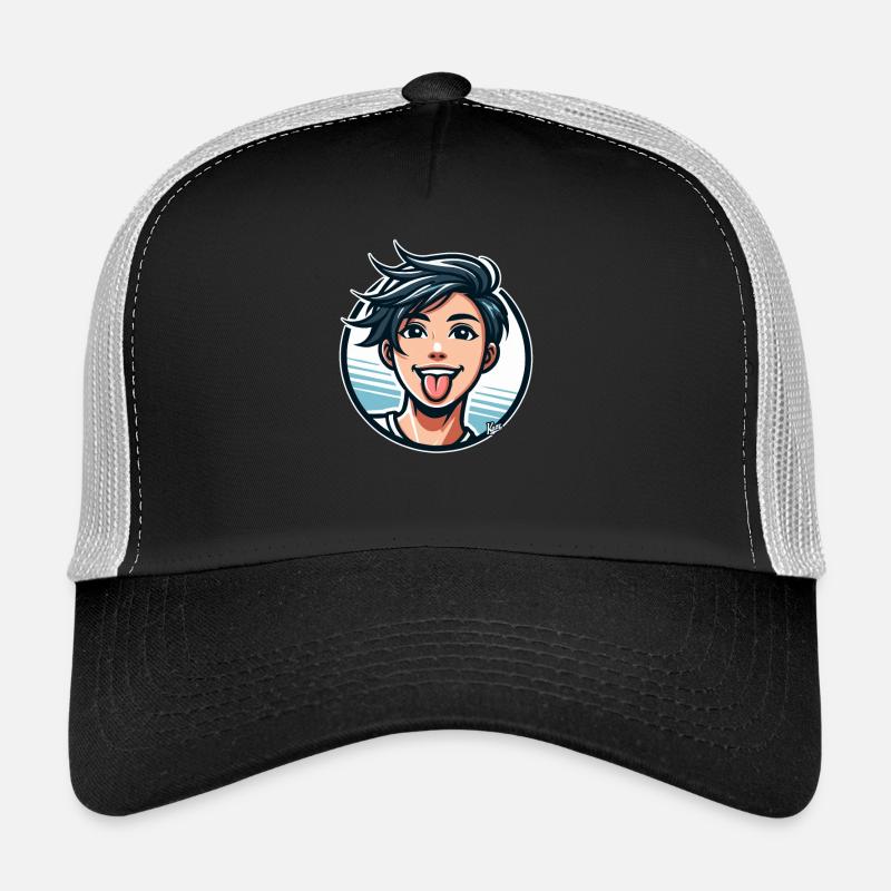 Comic Cartoon Style: Naughty Boy Trucker Cap