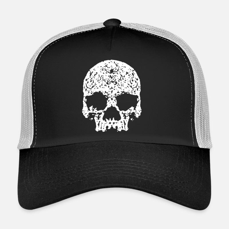 Totenkopf / Skull - Trucker Cap - black/stone grey