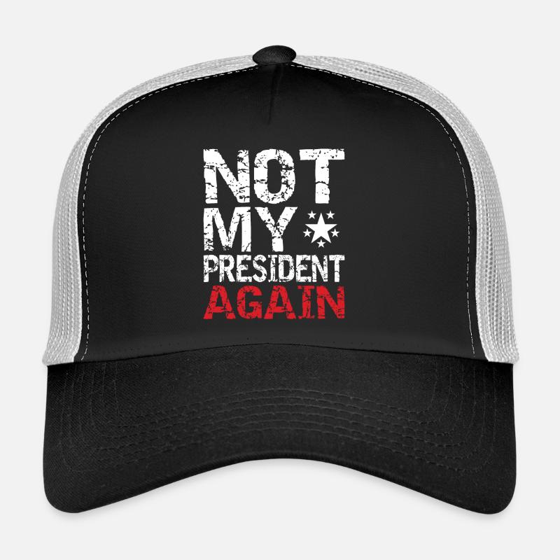 Pas encore mon président. - Casquette trucker  - noir/gris pierre