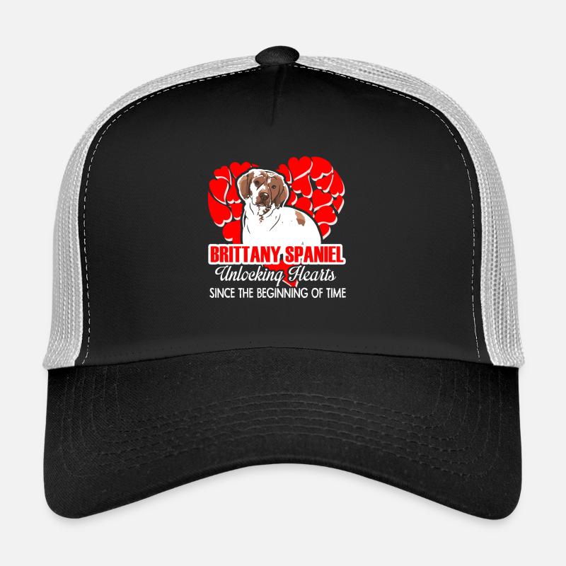 Brittany Spaniel Unlocking Hearts Trucker Cap