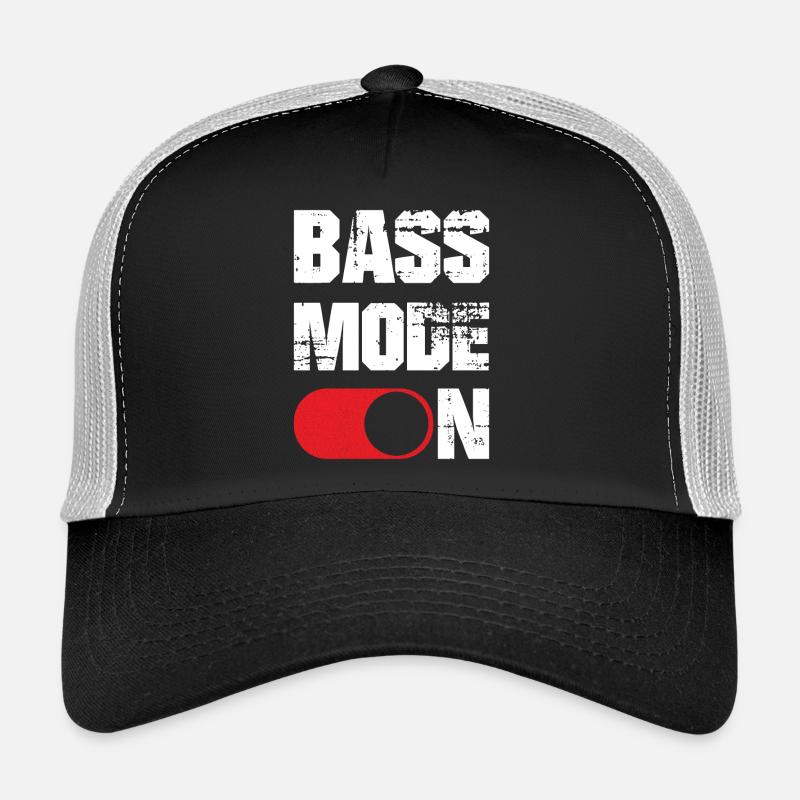 Bass mode on funny - Trucker Cap - Schwarz/Steingrau