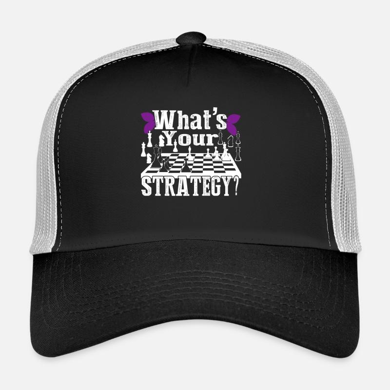 Funny Chess What's Your Strategy Trucker Cap