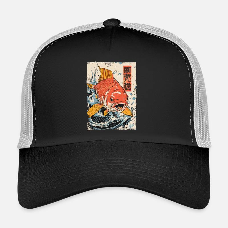 Japanese Koi Fish Trucker Cap