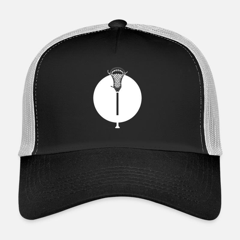 Lacrosse bat Drawing Trucker Cap