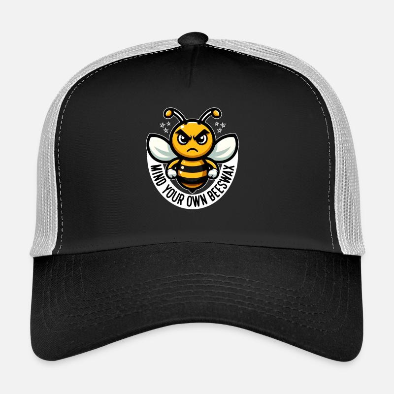 ACHTEN SIE AUF IHR EIGENES BIENENWACHS - Trucker Cap - Schwarz/Steingrau