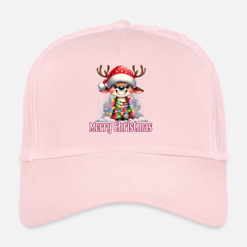 Mignon renne Noël Joyeux Noël Casquette trucker 