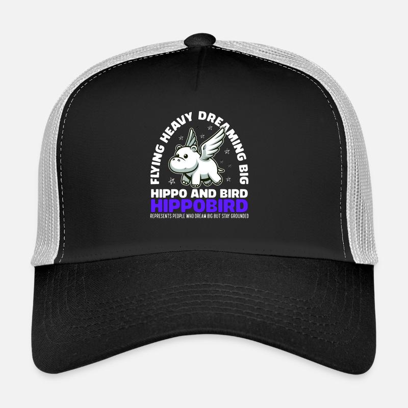 FLYING HEAVY DREAMING BIG - NILPFERD UND VOGEL Trucker Cap