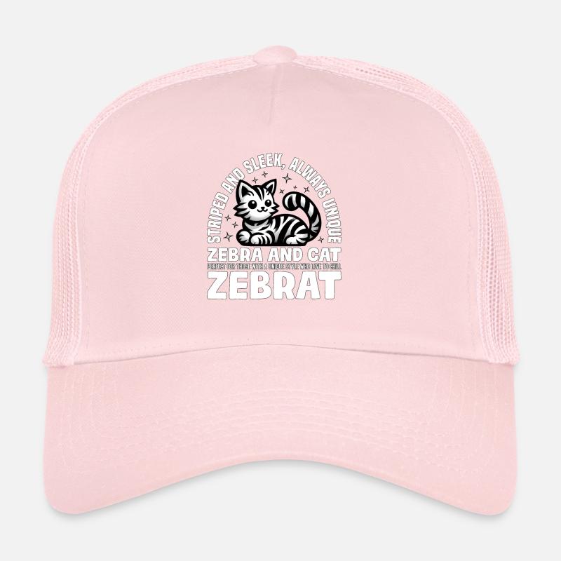 RAYÉ ET ÉLÉGANT TOUJOURS UNIQUE - ZÈBRE ET CHAT Casquette trucker 