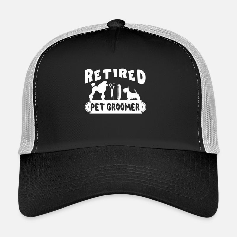 Retired Pet Groomer - Trucker Cap - black/stone grey