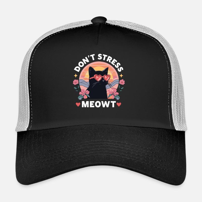 Ne vous inquiétez pas Miaoul Chat Chaton Mignon Casquette trucker 