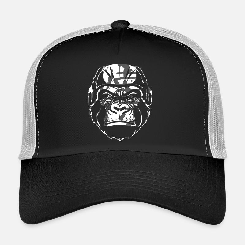 Style camouflage Gorilla Casquette trucker 