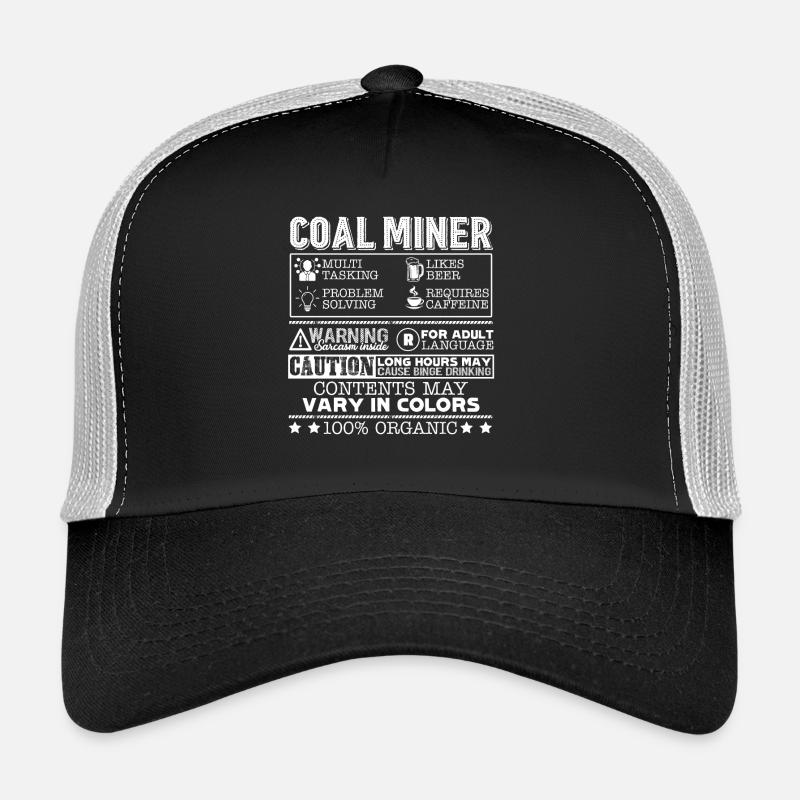 Coal Miner Multitasking Problem Solving Trucker Cap