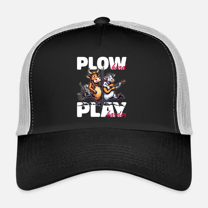 PLOW HARD PLAY HARDER Trucker Cap