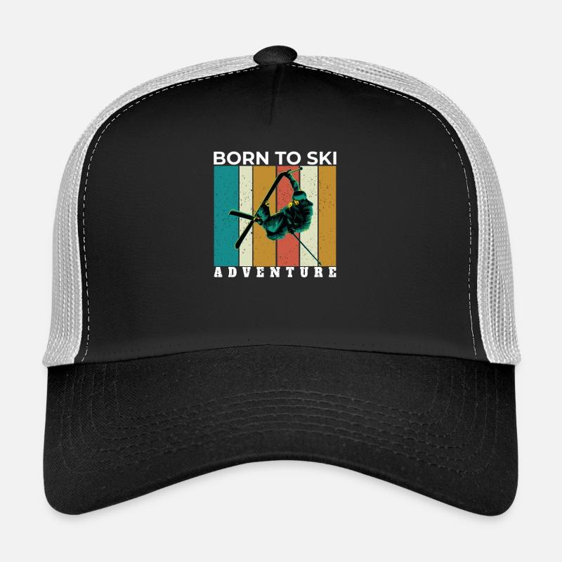 Retro-Skiing Design Retro Skiing Design Trucker Cap