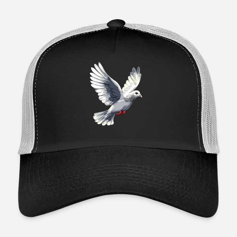 Taube Weiß Frieden Peace Ringeltaube Weiße Tauben Trucker Cap