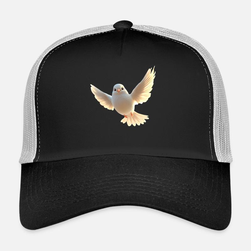 Taube Weiß Frieden Peace Ringeltaube Weiße Tauben Trucker Cap