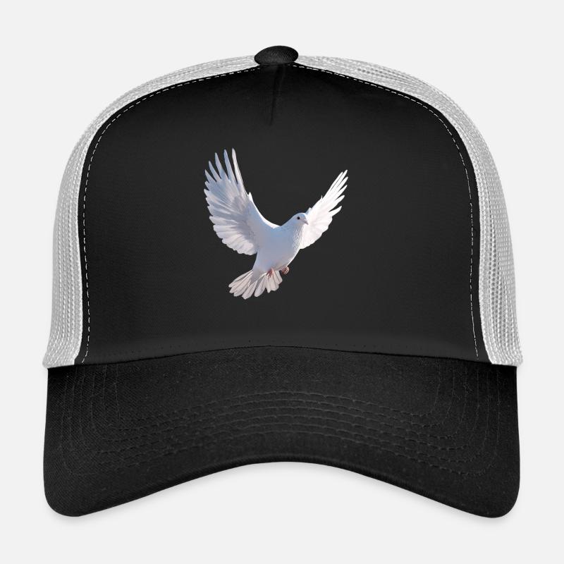 Taube Weiß Frieden Peace Ringeltaube Weiße Tauben Trucker Cap