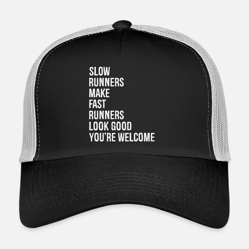 Langsame Läufer lassen Läufer gut aussehen - Trucker Cap - Schwarz/Steingrau