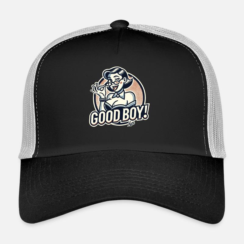 Beautiful strict nerd lady: Good boy! Trucker Cap