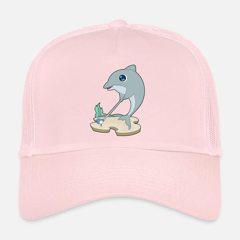 Delfin Golf Golfschläger Trucker Cap