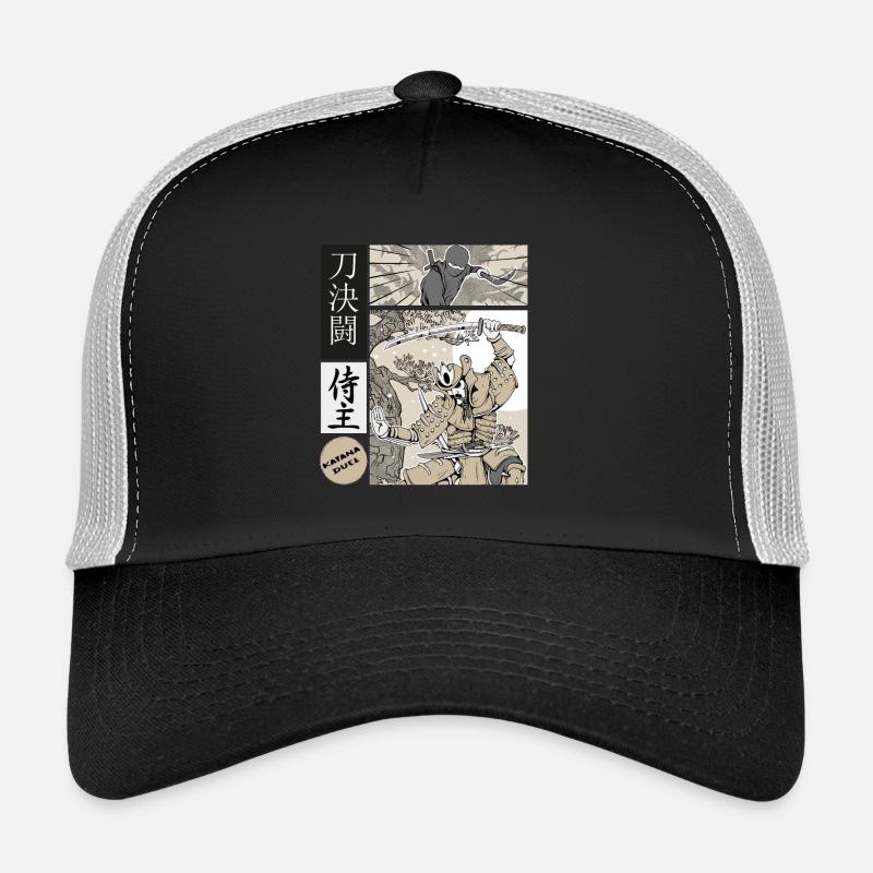 Samurai Katana Duel vs Ninja - Trucker Cap - black/stone grey