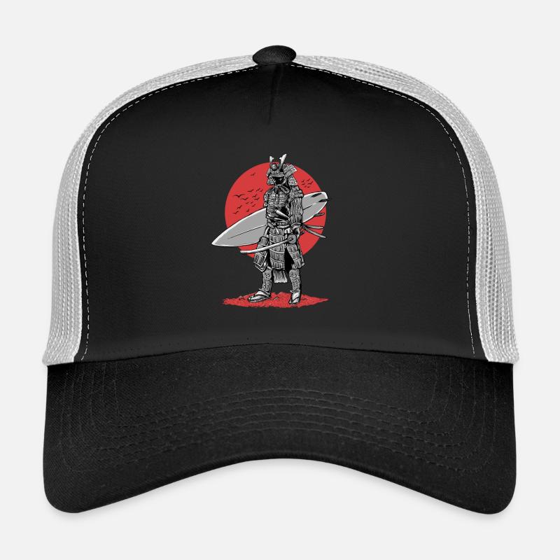 Surfer Samurai - Trucker Cap - black/stone grey