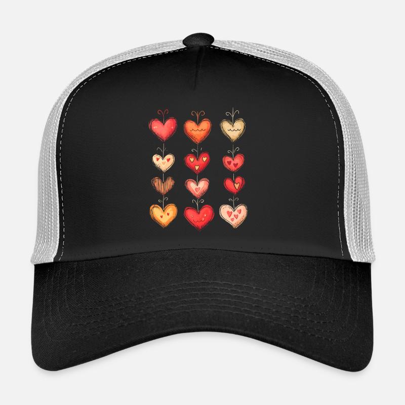 Herzmuster Valentinstag Herz Muster Geschenk Trucker Cap
