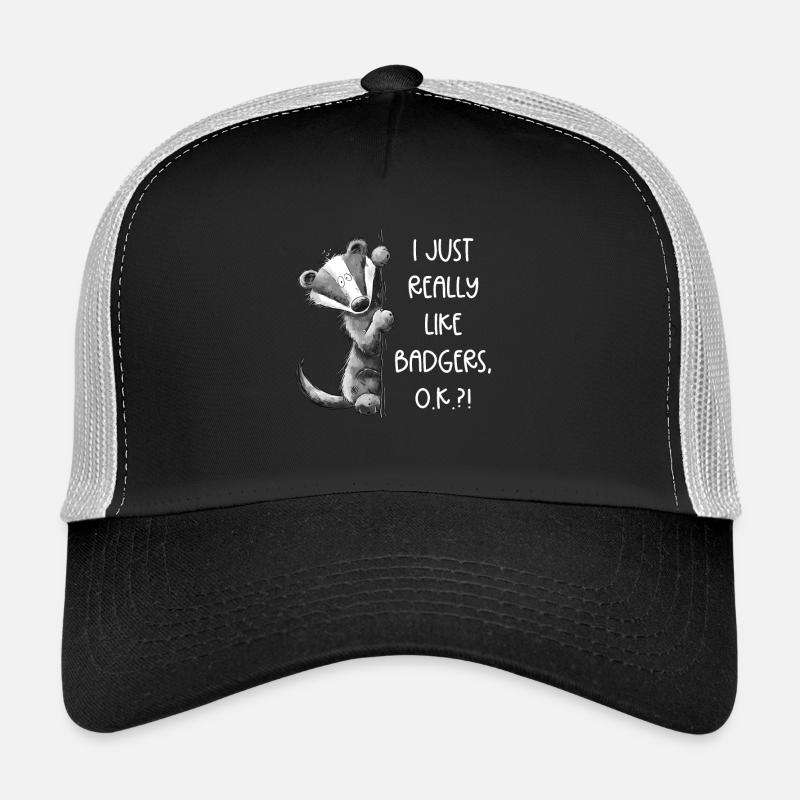 Dachs Spruch Cartoon Tiermotiv Waldtier Trucker Cap