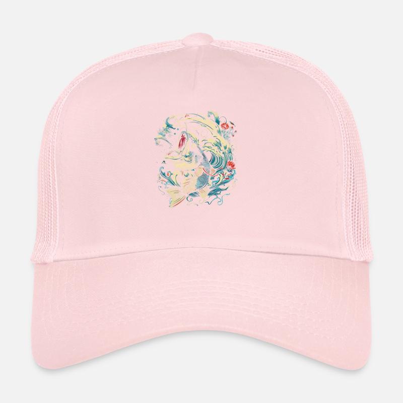 Fishing cartoon style Trucker Cap