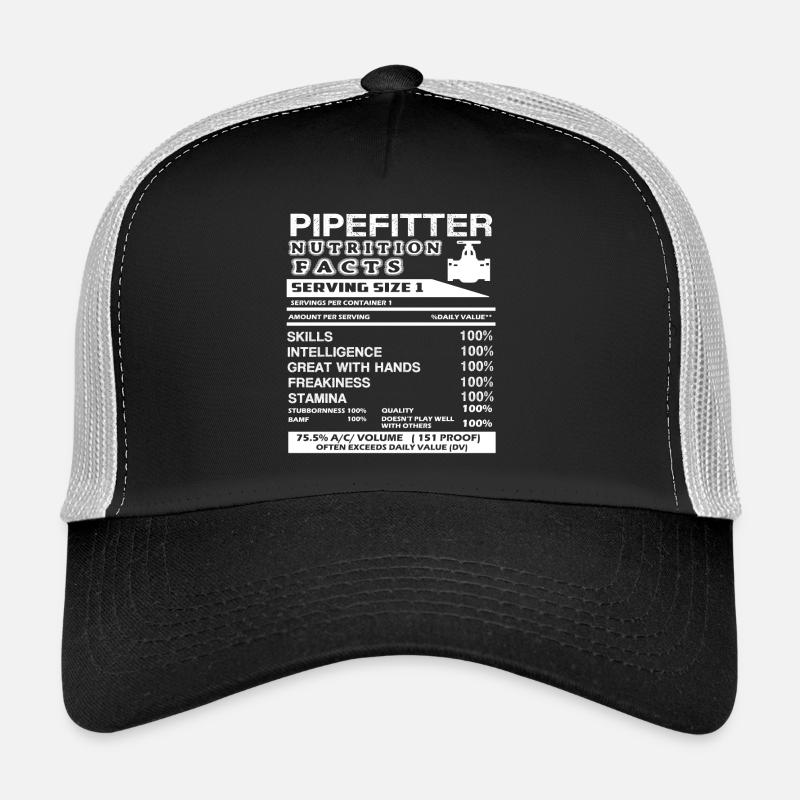 Pipefitter Nutrition Facts Trucker Cap